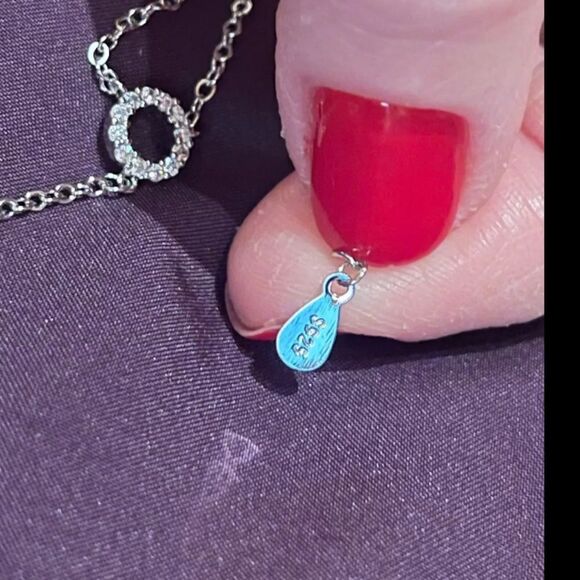 The Gotta Have it Delicate Lariat necklace with cubic zirconia in 925 silver - Picture 5 of 7